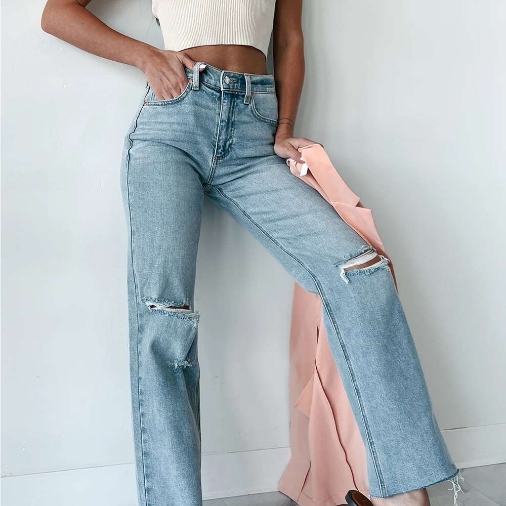 Sneak Peek Light Blue High Rise Slim fit Denim Jeans, size 26 NWT